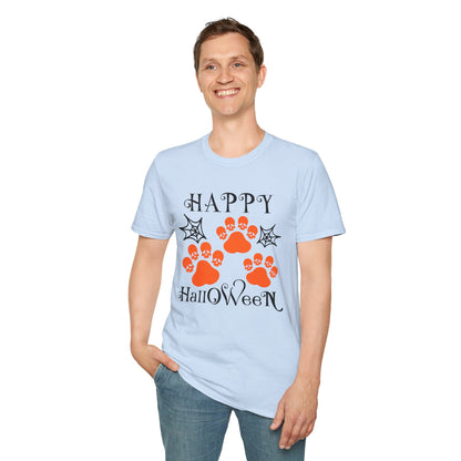 Happy Halloween Paw Print Tee