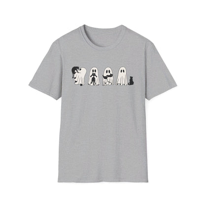 Ghosts Holding Cats Halloween Tee