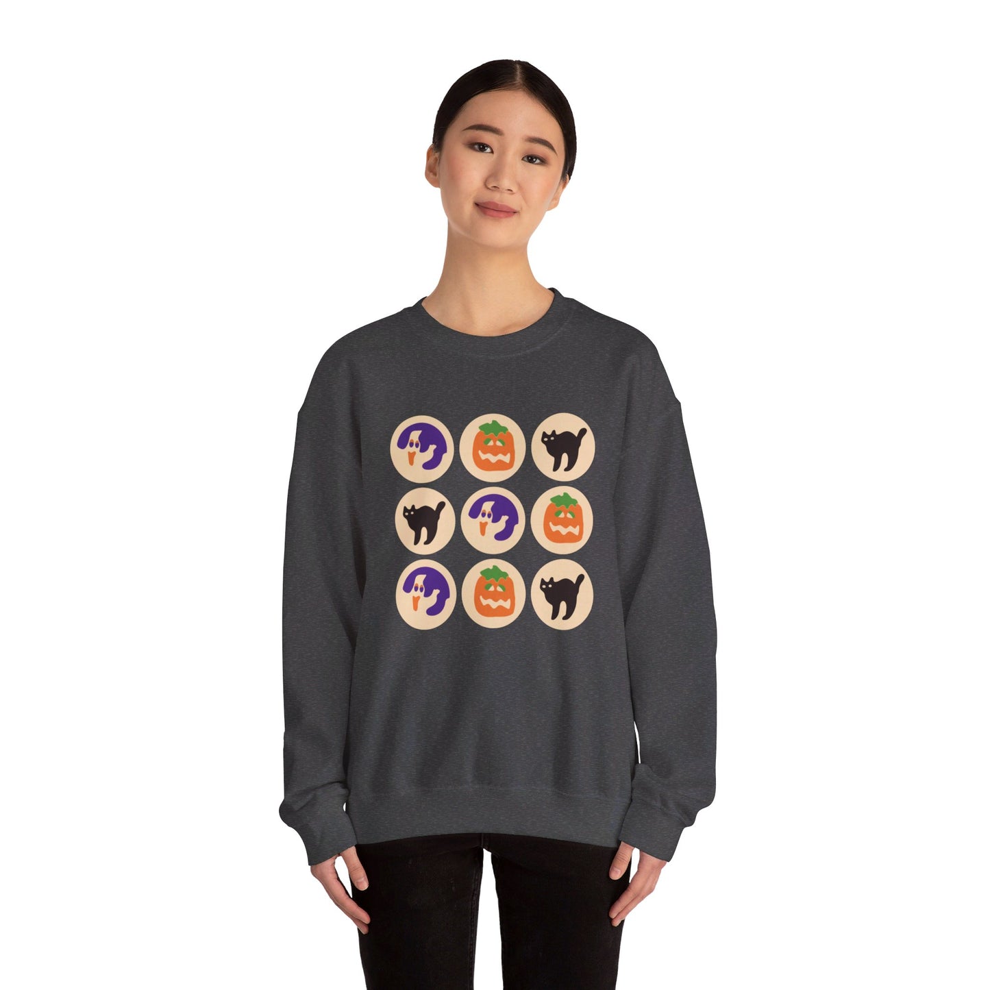 Halloween Black Cat Crewneck Sweatshirt