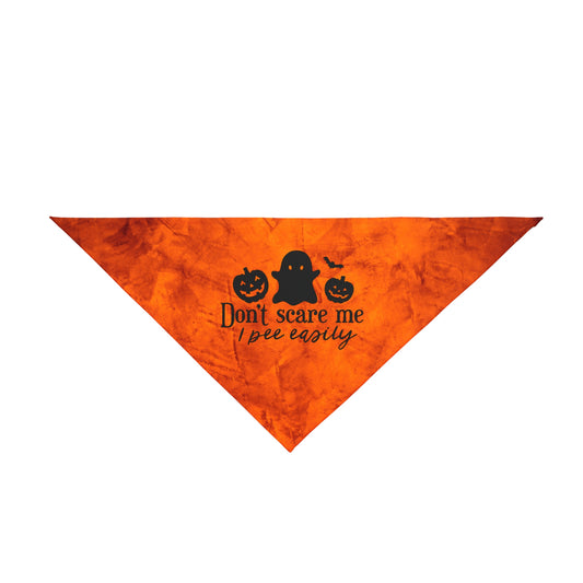 Don't Scare Me, I Pee Easily Halloween Dog Bandana