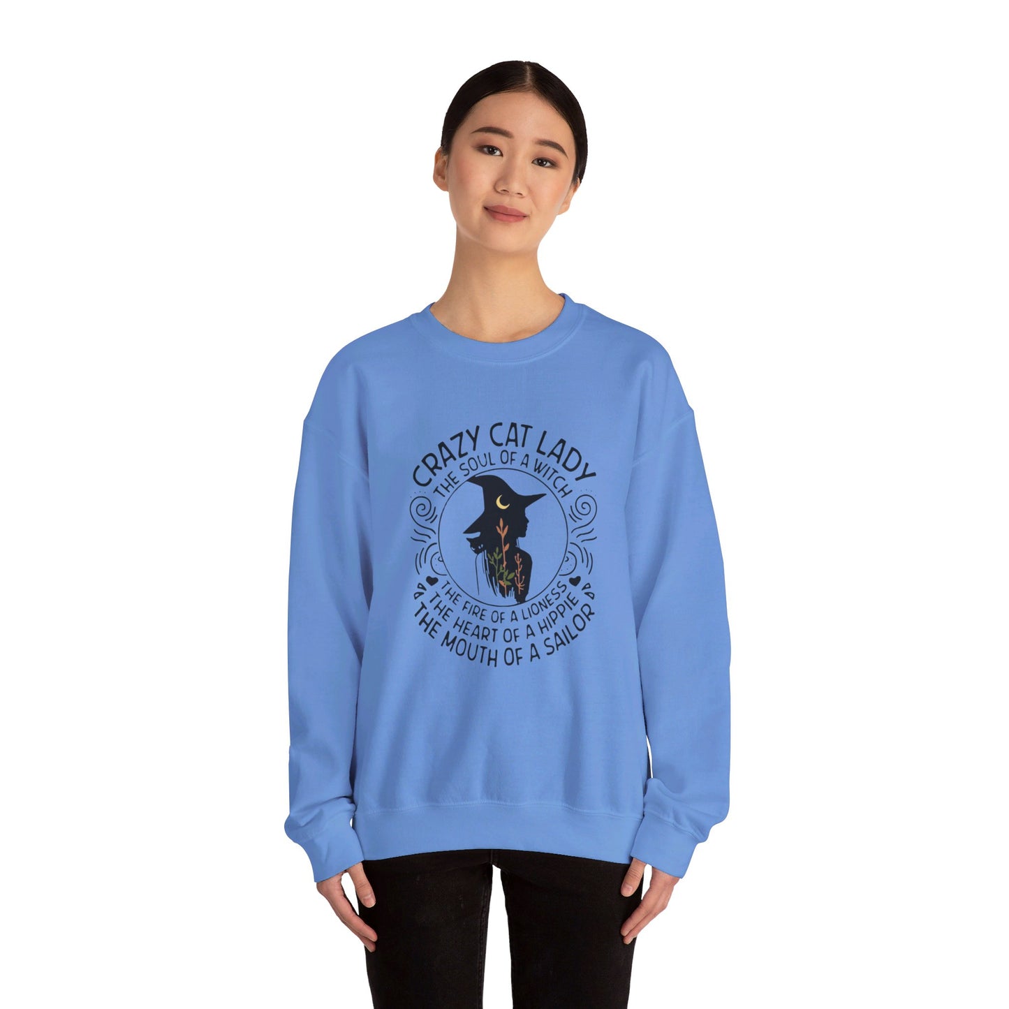 Crazy Cat Lady Halloween Crewneck