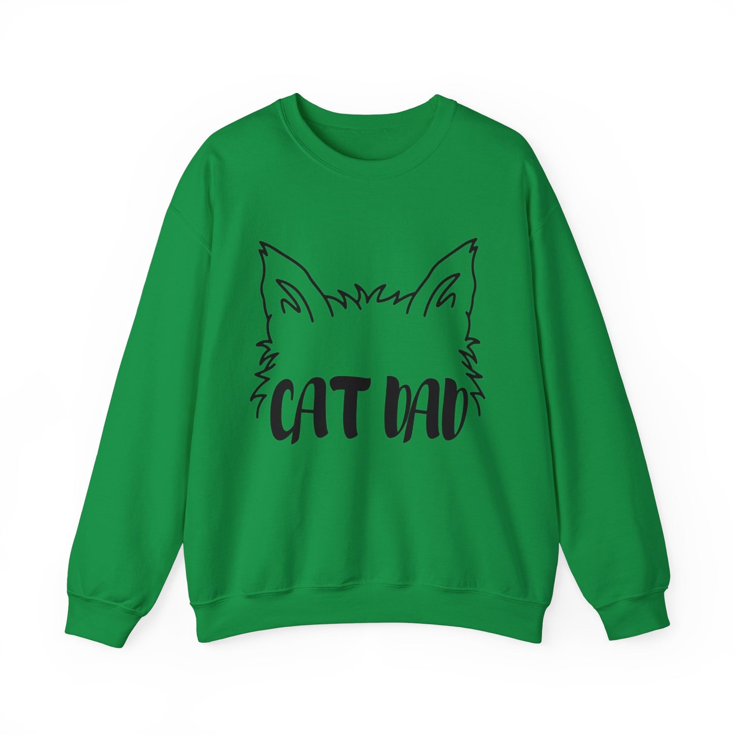 Long-Haired Cat Dad Crewneck