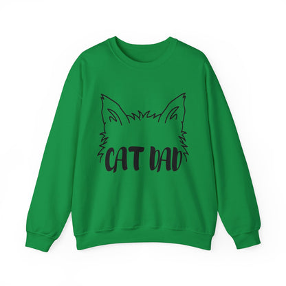 Long-Haired Cat Dad Crewneck