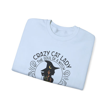 Crazy Cat Lady Halloween Crewneck