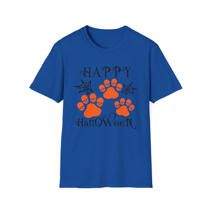 Happy Halloween Paw Print Tee