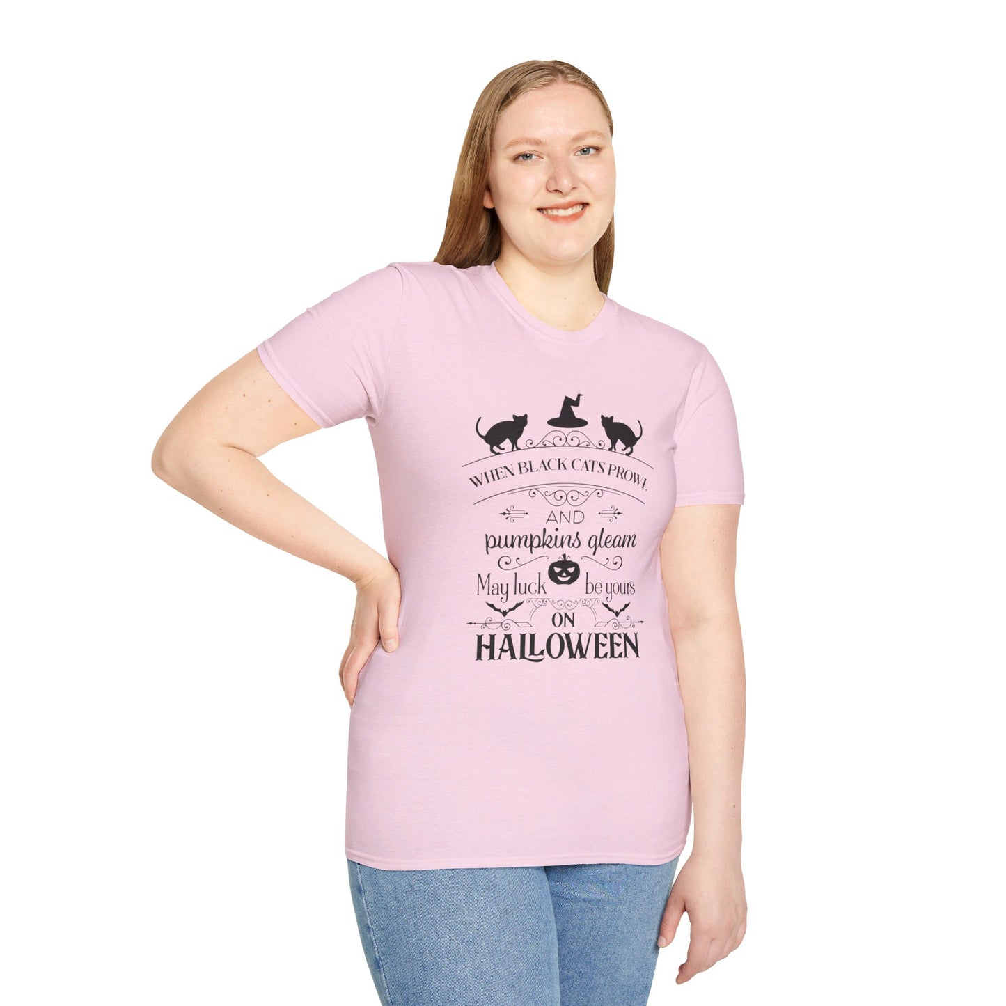 When Black Cats Prowl Halloween Tee