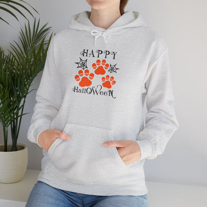 Happy Halloween Paw Print hoodie