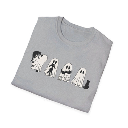 Ghosts Holding Cats Halloween Tee