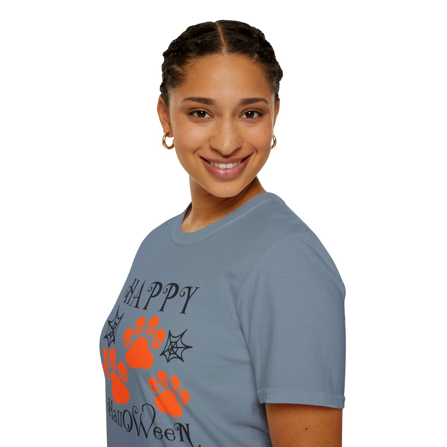 Happy Halloween Paw Print Tee