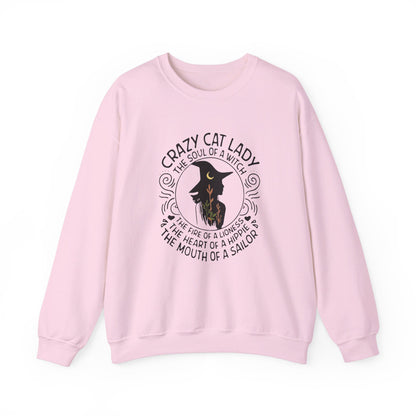 Crazy Cat Lady Halloween Crewneck