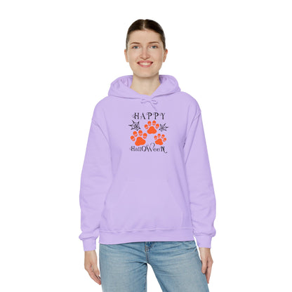 Happy Halloween Paw Print hoodie