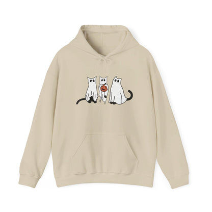 Black Cat Ghosts Halloween Hoodie