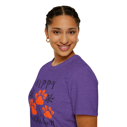 Happy Halloween Paw Print Tee