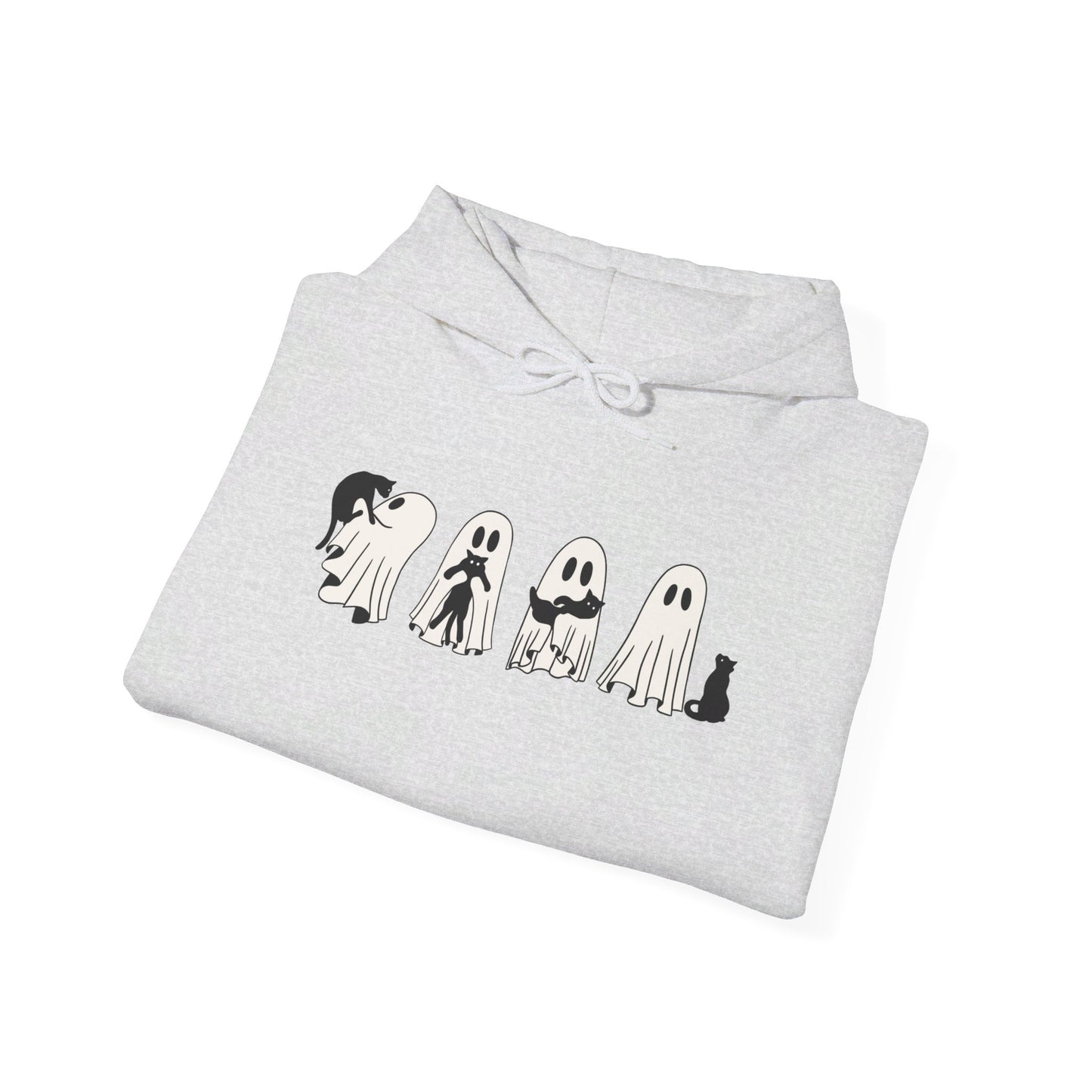 Ghosts Holding Cats Halloween Hoodie