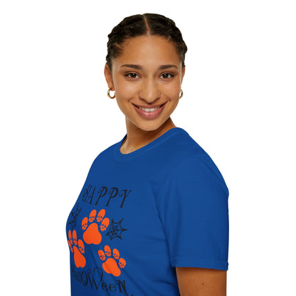 Happy Halloween Paw Print Tee