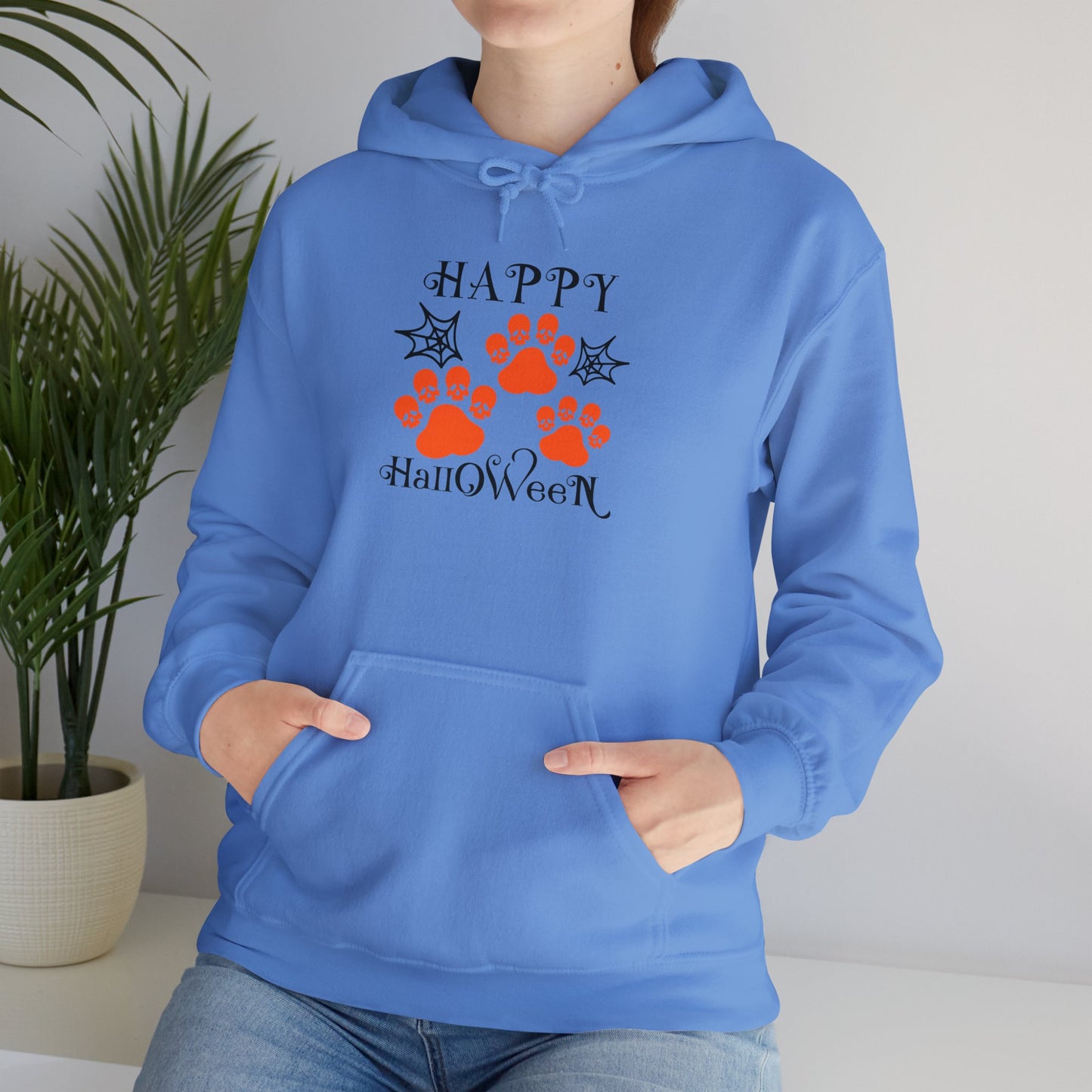 Happy Halloween Paw Print hoodie