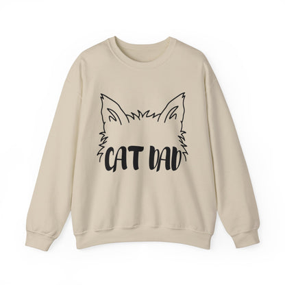 Long-Haired Cat Dad Crewneck