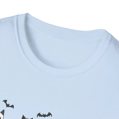 Ghost Cats with Pumpkins Halloween Tee