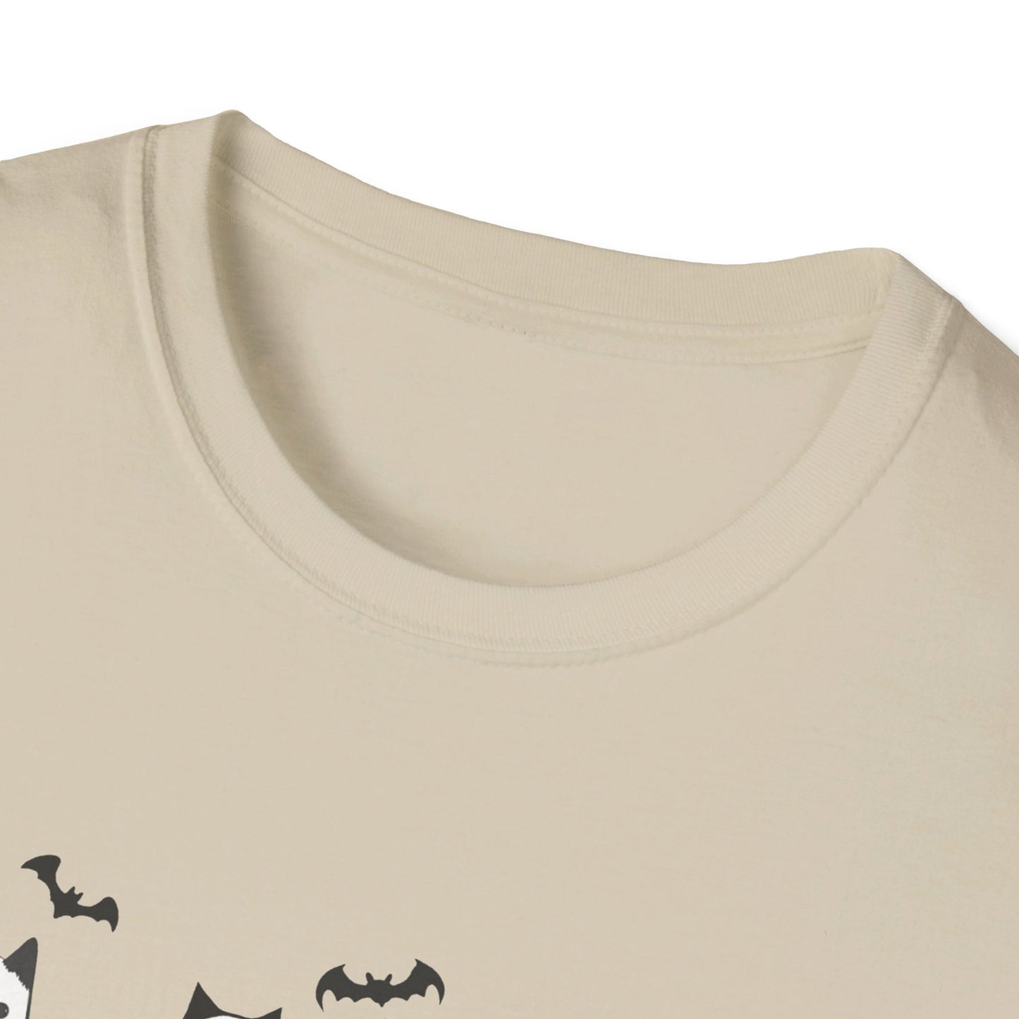 Ghost Cats with Pumpkins Halloween Tee