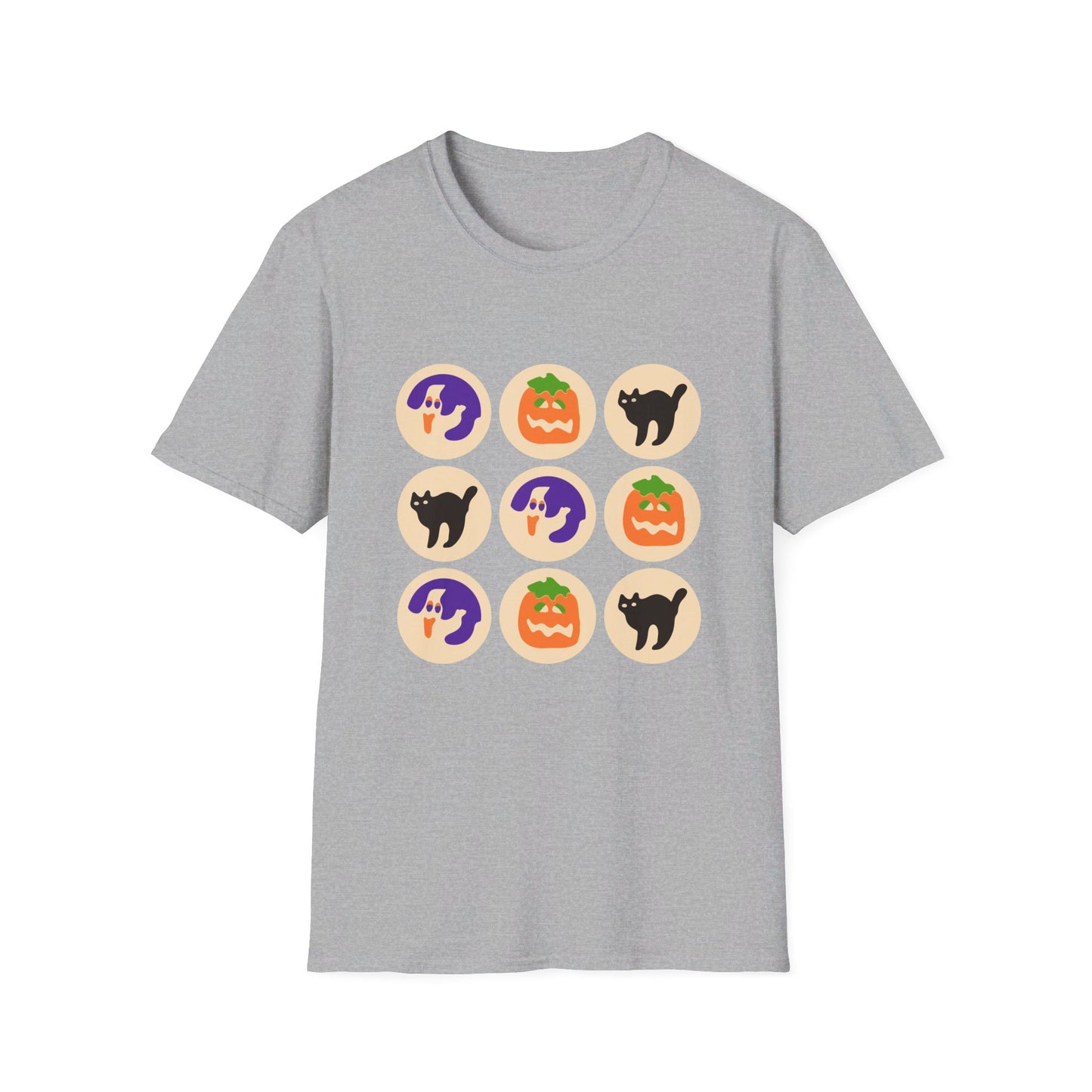 Halloween Black Cat Cookie Design T-Shirt