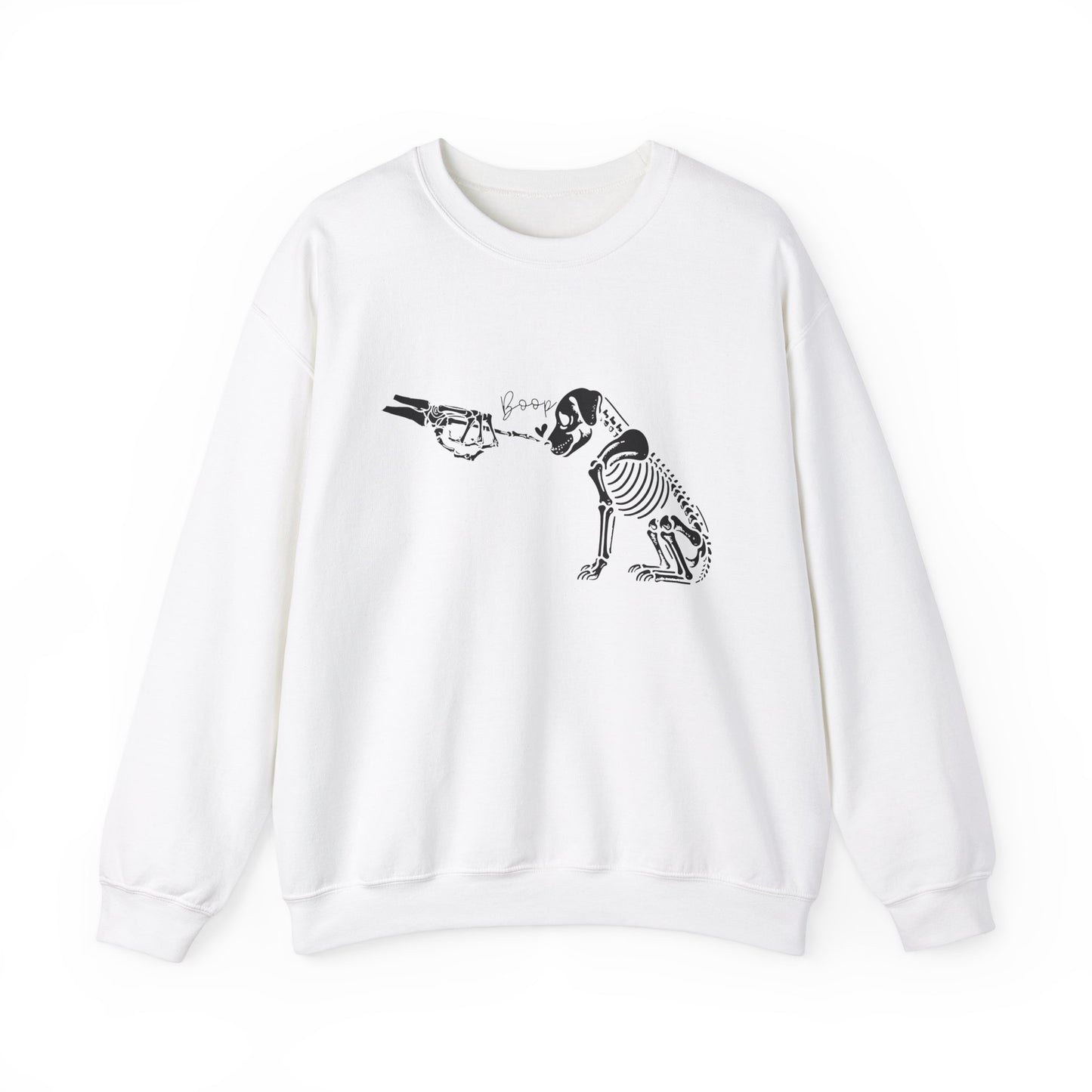 Skeleton Dog Boop Halloween Crewneck