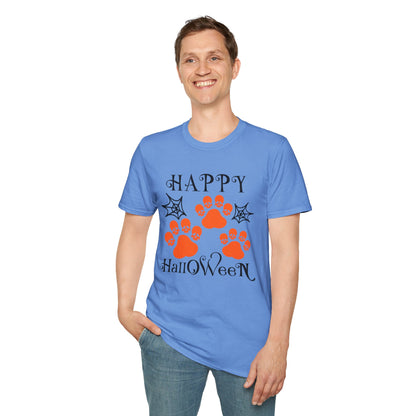 Happy Halloween Paw Print Tee