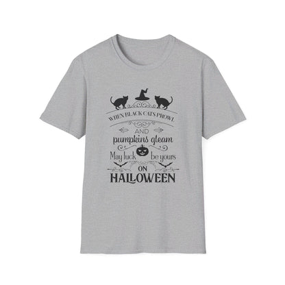 When Black Cats Prowl Halloween Tee