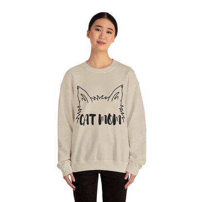 Long-Haired Cat Mom Crewneck