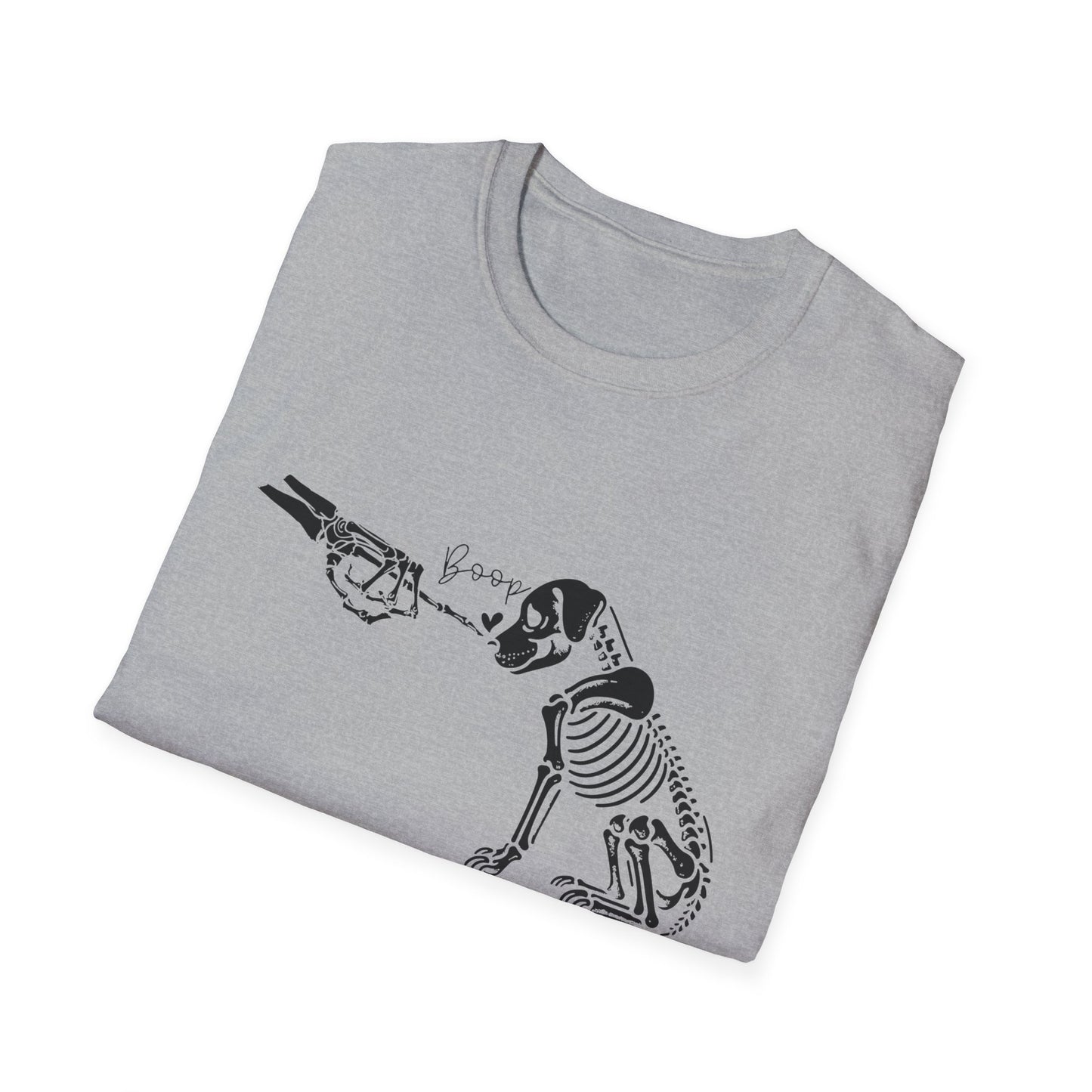 Skeleton Dog Boop Halloween Tee