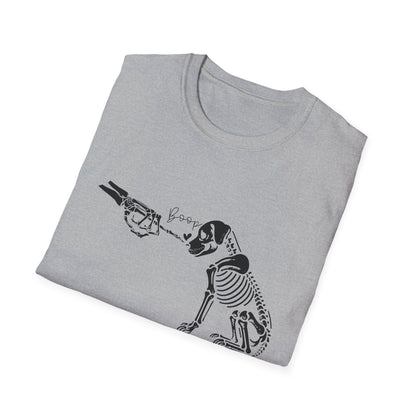 Skeleton Dog Boop Halloween Tee