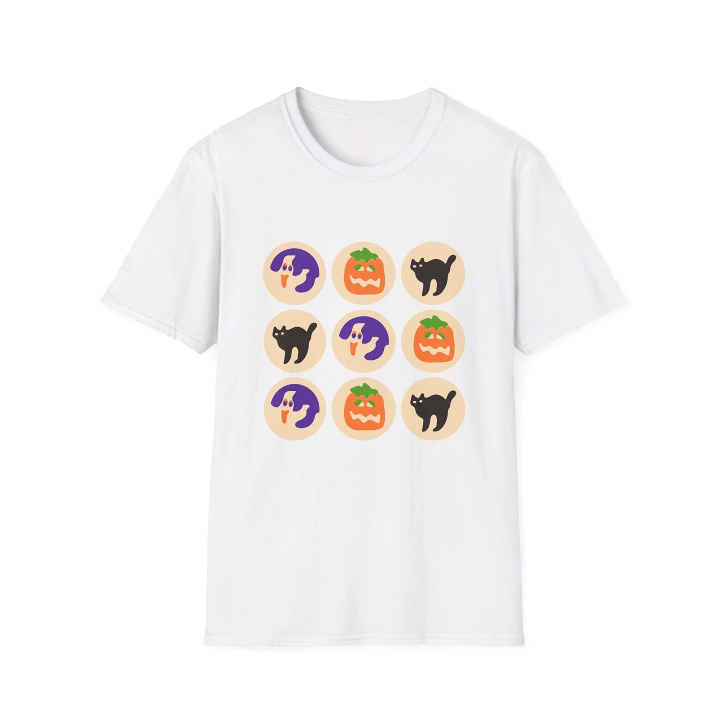 Halloween Black Cat Cookie Design T-Shirt