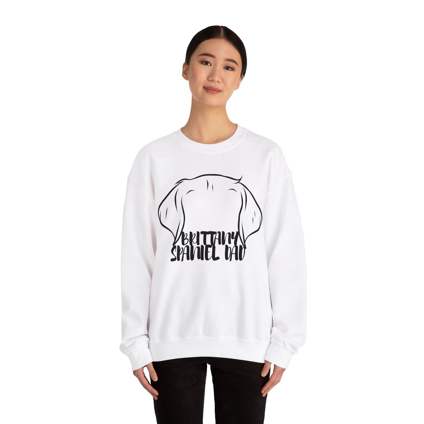 Brittany Spaniel Dad Crewneck