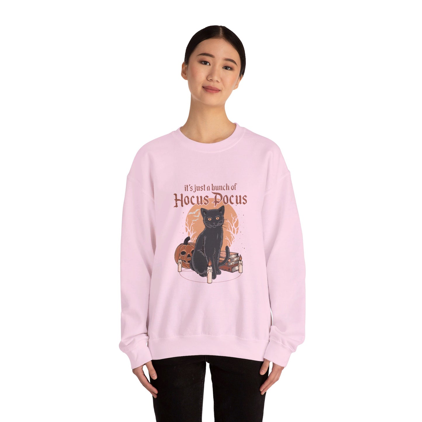 A Bunch of Hocus Pocus Halloween Cat Crewneck