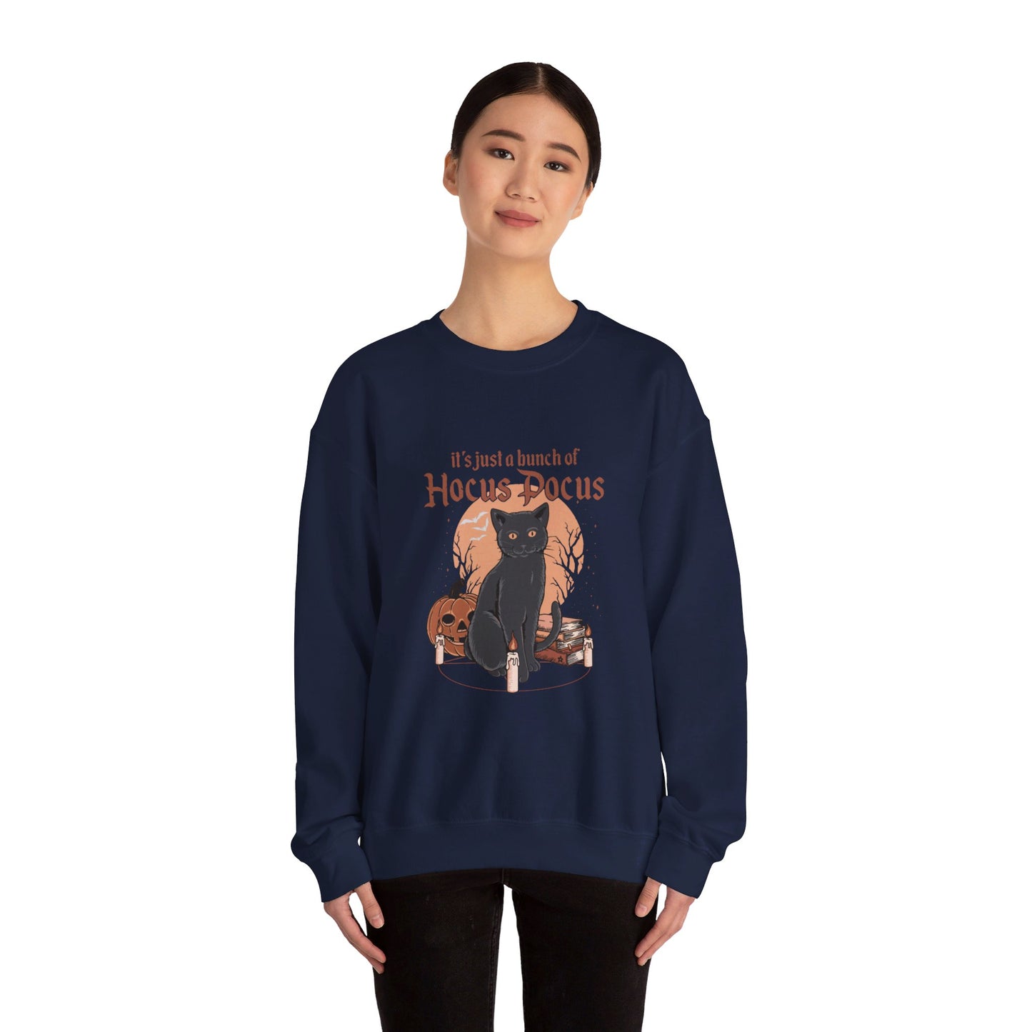 A Bunch of Hocus Pocus Halloween Cat Crewneck