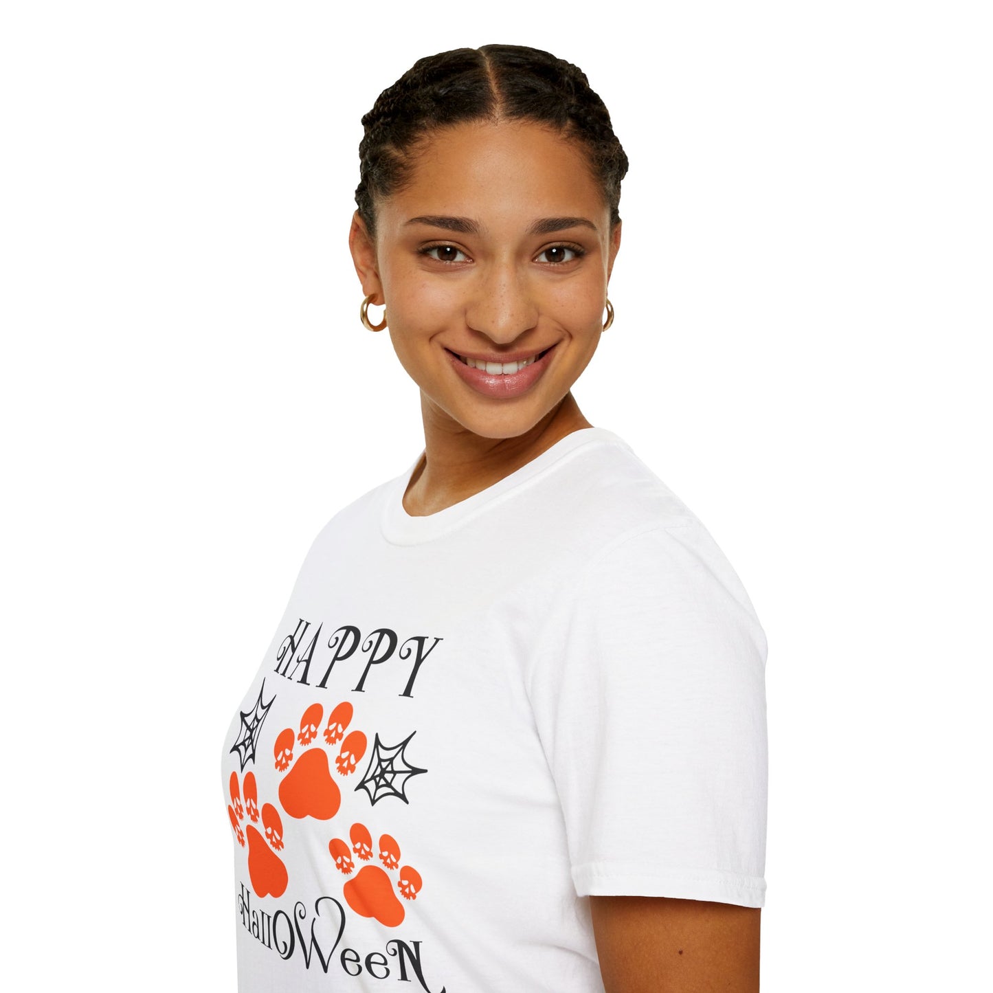 Happy Halloween Paw Print Tee