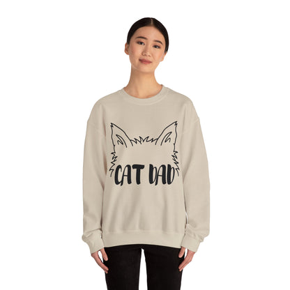 Long-Haired Cat Dad Crewneck