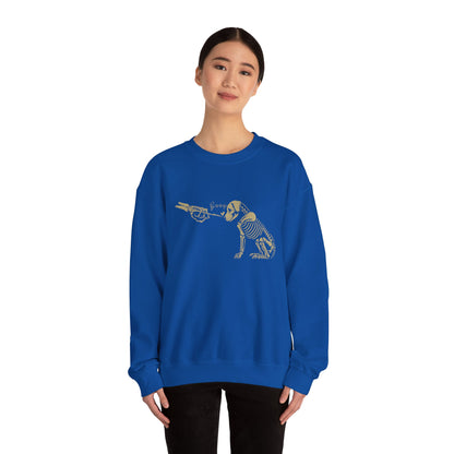 Skeleton Dog Boop Halloween Crewneck