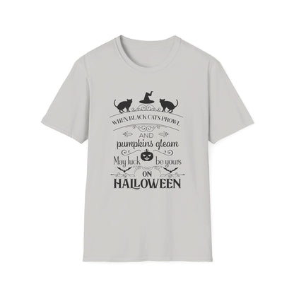 When Black Cats Prowl Halloween Tee