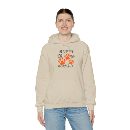 Happy Halloween Paw Print hoodie