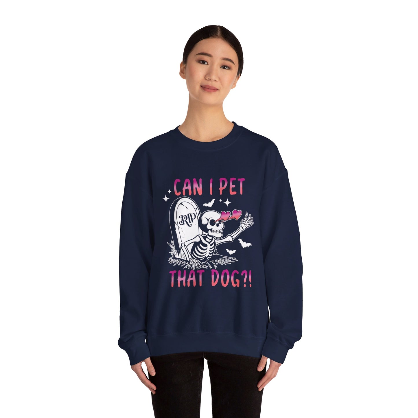 Can I Pet That Dog Halloween Crewneck