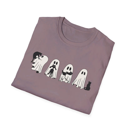 Ghosts Holding Cats Halloween Tee