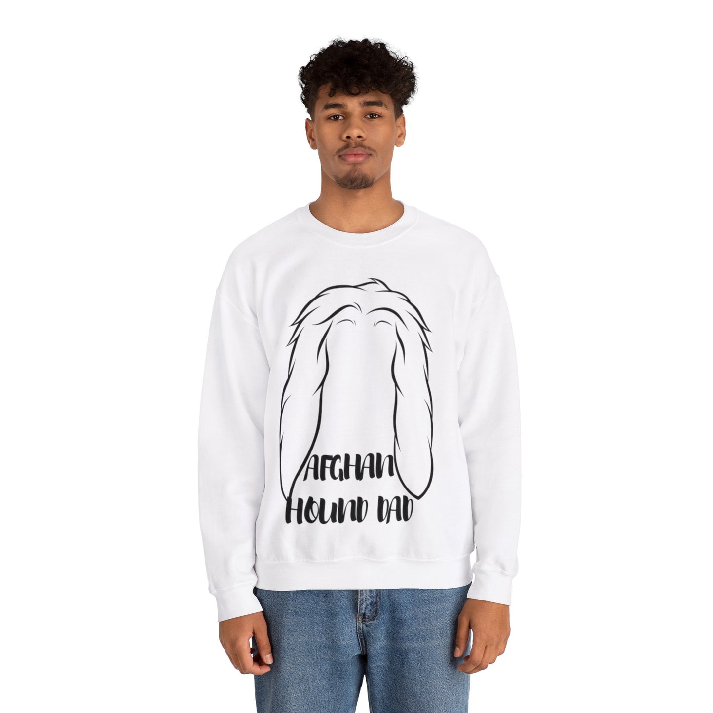 Afghan Hound Dad Crewneck