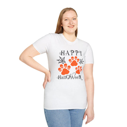 Happy Halloween Paw Print Tee