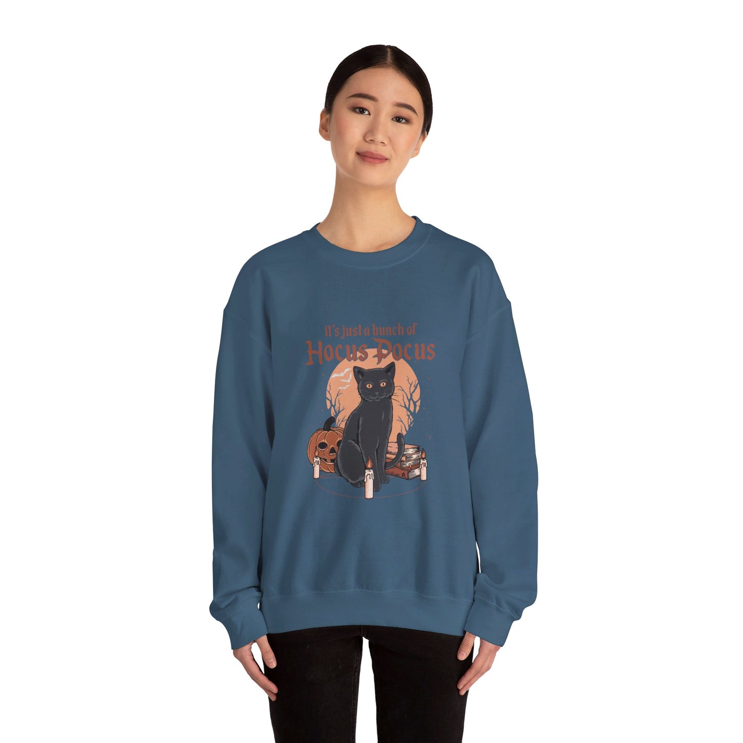 A Bunch of Hocus Pocus Halloween Cat Crewneck