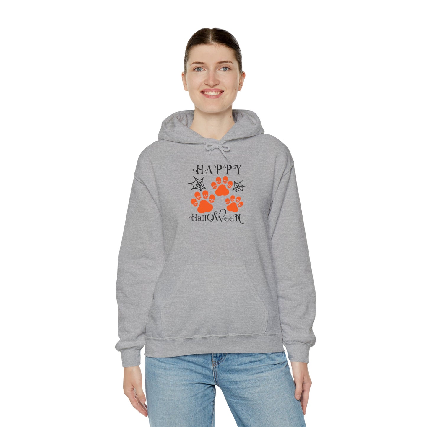 Happy Halloween Paw Print hoodie