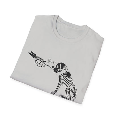 Skeleton Dog Boop Halloween Tee