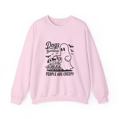 Dogs, Because People Are Creepy Halloween Crewneck