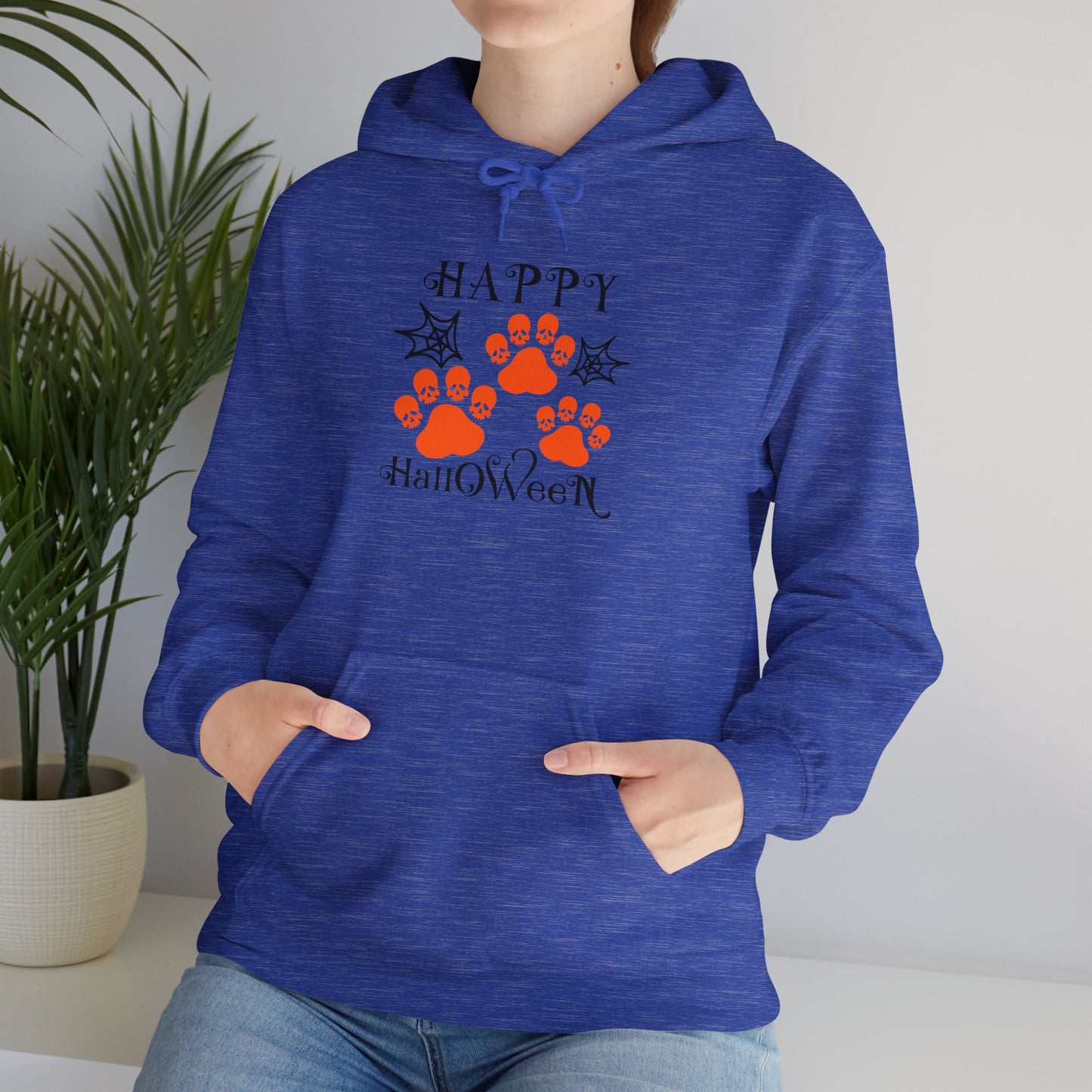 Happy Halloween Paw Print hoodie