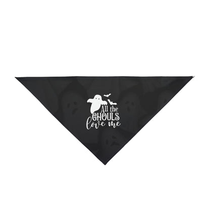 All The Ghouls Love Me Halloween Pet Bandana