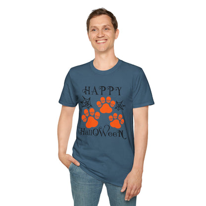 Happy Halloween Paw Print Tee